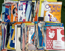 1910s-50s SHEET MUSIC COVERS vintage loose covers 40 POUNDS scrapbooking ideas picture