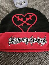 Disney Kingdom Hearts Black Red Beanie Video Game Hat HOT Topic Rare picture