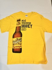 Leinenkugels Beer Brewery Issued T- Shirt Men's Large Yellow Honey Weiss picture