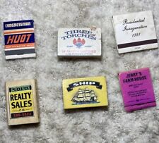 Lot Of 6 Vintage Matches, Three Torches, Ship, Huot, 1981 Presidential IGN Etc. picture