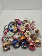 Mixed Lot Vintage Ornaments Shiny Brite,W.Germany,Poland, Indents,Mica, Fantasia picture
