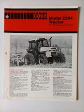 Vintage Case Tractor Model 2294 Brochure Specifications Farming Advertising  picture