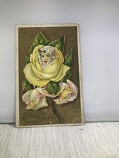 Merrick's Spool Cotton Trade Card Baby Flower picture