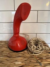 Ericofon Telephone Red Vintage Rotary MCM North Electric picture