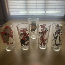 73 Looney tunes Vintage drinking glasses set of 5 picture