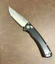 Benchmade Custom Mini Crooked River S90V Black G10 Green Backspacer AXIS USA picture