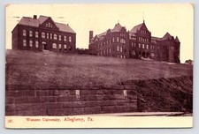 c1908~Pittsburgh Pennsylvania PA~Western University~Campus~Antique Postcard picture