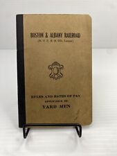 1941 Boston & Albany Railroad NYCRR Co Rules & Rates Yardmen RR New York Mass picture