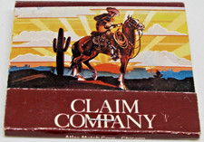 Claim Company Restaurant CHICAGO Illinois 2314 N. Clark Street FULL Matchbook picture