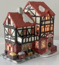Ceramic Lighted Cottage Bungalow House picture