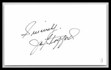 Jo Stafford - Singer & Songwriter - 3x5 Card - Signed | Autograph (a) picture
