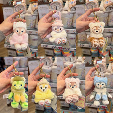 Disney Genuine 2025 Winter Duffy and Friends Cute Plush Keychain HK Disneyland picture