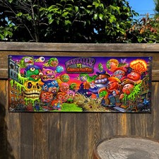 Madballs vs Garbage Pail Kids Banner 4 FEET Retro 80s Wall Decor Vinyl Sign picture