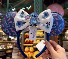 Authentic Disney Summer Stitch Headband Ears Headband Shanghai Disneyland picture