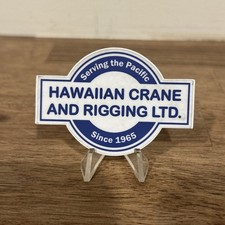 Hawaiian Crane And Rigging LTD  Hard hat Sticker picture