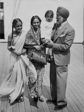 An Indian family traditional ceremonial dress a special occasion I- Old Photo picture