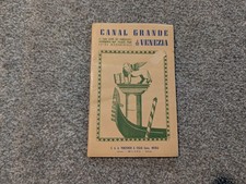 Vintage Venice Brochure 1950s Map Grand Canal Italy Travel picture