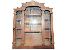 VTG Maud Humphrey Bogart Wall Display Case Wood Curio Cabinet Shadow box Glass picture
