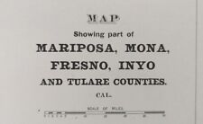 1893 MARIPOSA MONA FRESNO COUNTIES CALIFORNIA Map 22