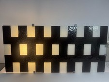 Vintage IKEA Gyllen Black & White Checkered Wall Mounted Light Erika Pekkari 90s picture