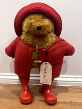 Vintage M&S Paddington Bear, red duffle coat & wellington boots, c.1970s–80s picture