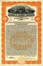 Georgia and Florida Railroad - $1,000 - Railroad Bonds picture