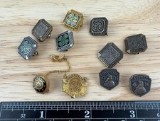 4-H Club Vintage Pin Lot 11 Pieces Achievement Leadership Dress Revue Sterling picture