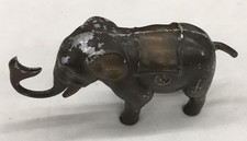 Vintage Gar-Ru Metal Elephant Bank - Works Trunk Shoots Coin Inside, C-2 picture