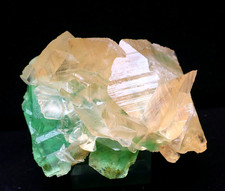 157.7g  Natural Green Cubic fluorite fluorescence calcite mineral specimen/China picture