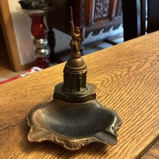 Antique Very Cool Hermannsdenkmal Souvenir Ashtray Brass  Bronze picture