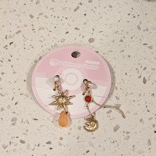 Pokémon Center Japan Solrock & Lunatone Clip-On Earrings NWT (Accessory No. 98) picture