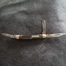 Vintage Ulster USA 58OT Old Timer 3-Blade Junior Stockman Folding Pocket Knife picture