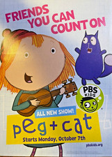 2013 Vintage Magazine Advertisement Peg & Cat on PBS KIDS picture