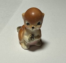 Vintage Josef originals Porcelain Beaver Figurine Matte Mini picture