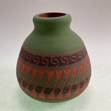 Navajo Pottery Vase Intricate Pattern Signed Inez (Juanita Inez Ortiz 1960-2008) picture