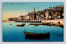 La Vieille Ville Menton Italy Postcard picture
