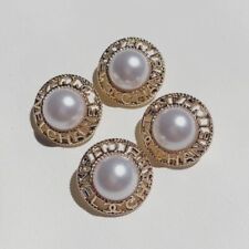 Chanel Vintage Designer Pearl Button STAMPED | 4 PC Bundle picture