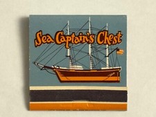 Sea Captain’s Chest Full Feature Matchbook Souvenirs Fisherman’s Wharf San Fran picture