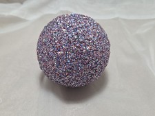 Vintage Iridescent Glitter Christmas Ornament picture