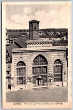 Postcard Vercelli Italy Covered Market Dome Roof City View 1910s View picture