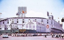 The exterior Tiger Stadium Detroit subject this c1960 color postcard Old Photo picture