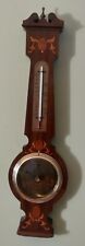 VINTAGE SELSI  ENGLAND WALL HANGING THERMOMETER BAROMETER Mahogany  picture
