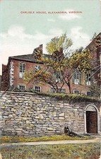 C83/ Alexandria Virginia Va Postcard c1910 Carlisle House Building Man picture