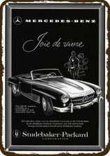 1958 MERCEDES BENZ 190SL ROADSTER Car Vintage-Look DECORATIVE REPLICA METAL SIGN picture