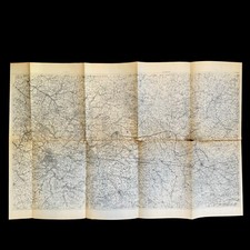 RARE World War I Chaumont-en-Vexin Marne Salient Sector Operations Map picture