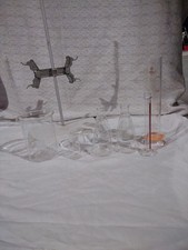 Vintage Pyrex & Kimax Laboratory Glassware Lot (9 Pcs) - Beakers, Flasks,... picture