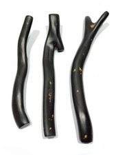 3 pieces Rare Genuine Natural Black Coral Branch Specimen 294 g for jewelry picture