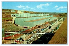 c1960's Taconite Processing Plant Cars Silver Bay Minnesota MN Vintage Postcard picture