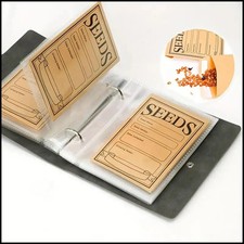 1 Set Garden Seed Storage Packets Seed Organizer Binder with 50pcs Self-Sealing picture