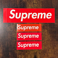 Supreme Red/White Box Logo Stickers Lot of 4 Mini FW18 + Red Box Logo NY picture